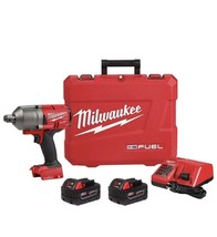 Milwaukee 2864-22 M18 FUEL 3/4&quot; Friction Ring  Impact Wrench Battery Charger Kit - £503.06 GBP
