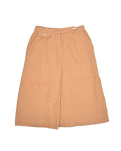 Vintage Evan Picone Wool Skirt Womens 10 Tan Brown Made in USA Saks Fifth - $31.87
