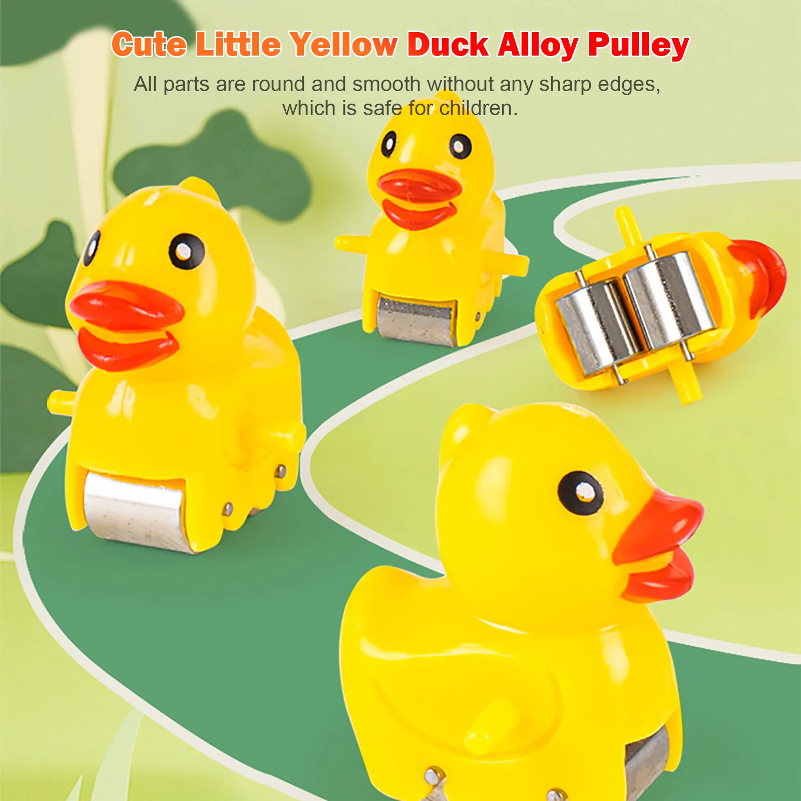 Play Cartoon Duck Track Play with Flashing Lights Musical Duck Roller Coaster Pl - £31.85 GBP