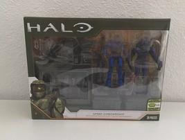 HALO UNSC Checkpoint w/Spartan Gungir &amp; Elite Mercenary Figures 28 Pcs Set NEW! - $27.50