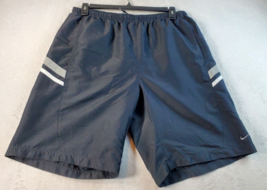 Nike Shorts Men Size XL Black Pocket Logo Pleated Front Elastic Waist Dr... - $13.89