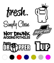 For 1Set 7 Pack Sticker Jdm Decal Vinyl Car Lot Tuner Euro Funny Type R Low Car - £73.53 GBP