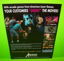 American Laser Games Mad Dog II Lost Gold Space Pirates Gallaghers Gallery FLYER - £19.85 GBP