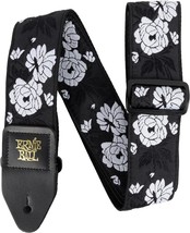 Ernie Ball Classic Jacquard Guitar/Bass Strap - Vanilla Rose - £30.86 GBP