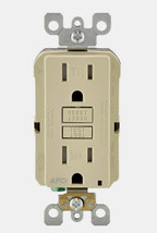 Leviton Smart-Lock Pro Ivory Grounded Outlet 20 Amp 125 Volt R01-AFTR1-0KI - £51.14 GBP