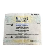 MADONNA 7/20/1990 BLOND AMBITION TOUR Concert Ticket WEMBLEY LONDON ENGLAND - $88.59 CAD