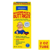 Original Boudreaux&#39;s Butt Paste Diaper Rash Ointment, 2 oz Tube+ - £12.65 GBP