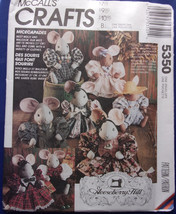 McCall’s Crafts Gooseberry Hill Design Mouse Doll & Clothes  #M5350 Uncut - $5.99