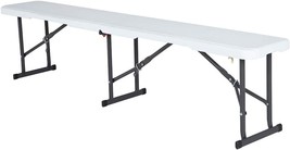 Portable Folding Bench, White, Lifetime 80305 - £62.72 GBP