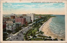 Lake Shore Drive North from Drake Hotel Chicago IL Postcard PC408 - £3.98 GBP