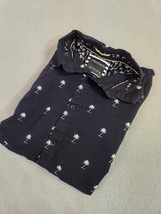 Denim &amp; Flower Ricky Singh Shirt Mens S Short Sleeve Button Down Palm Tree Print - $15.50