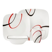 Corelle 16piece Dinnerware Set Fine Lines - £109.45 GBP