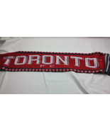 Toronto adidas FC MLS Soccer Football Onyx Red Double Sided Scarf Fringe - $19.30