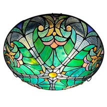 ARTZONE Tiffany Ceiling Lights, Stained Glass Ceiling Light 3-Lights 16 Inch Tif - £166.02 GBP