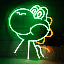 Gift for Kid, Dinosaurs Neon Signs Green Led Anime Neon Lights Kids Neon Signs f - £38.98 GBP