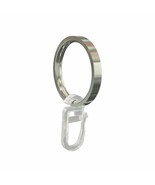 High Quality 25mm Gardinia Stainless Steel Curtain Rings 8-Pack with Hooks - £4.31 GBP