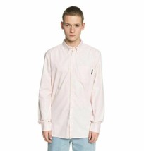 DC Shoes Men&#39;s Classic Oxford Light Pink L/S Woven Shirt (Retail $50) - £14.43 GBP