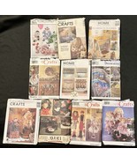 Vintage Craft &amp; Home Decor Pattern Lot – Simplicity McCall’s Avon Dolls ... - $41.09 CAD