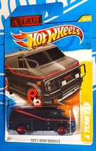 Hot Wheels 2011 New Models #39 The &quot;A&quot; Team Van Black w/ Red 5SPs - £11.46 GBP