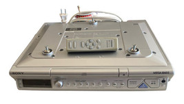 Sony Space Maker FM/AM CD Player Kitchen Clock Radio Under Cabinet ICF-CD543RM - £58.66 GBP
