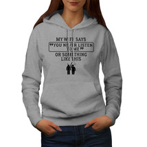 Wellcoda Waife Marriage Sarcsatic Text Womens Hoodie - $41.67