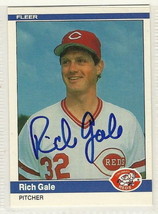 rich gale signed autographed card 1984 fleer - £7.50 GBP