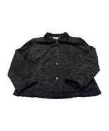Giorgio Morandi Black Lined Coat Jacket Button Front Women’s Size Medium - £30.15 GBP