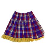 Hanna Andersson Sz 8 Plaid Skirt (Sz 140) w/ Yellow Trim - $20.06 CAD