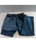 Cat &amp; Jack Boys Denim Jeans 16 Husky Blue Straight Regular Dark Wash You... - £11.26 GBP