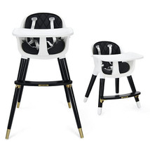 3-In-1 Adjustable Baby High Chair with Soft Seat Cushion for Toddlers-Bl... - £123.26 GBP