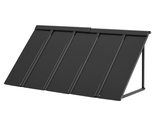 VEVOR Fixed Metal Awning 56 x 24 in, Window Door Canopy, Triangle Steel ... - $67.99