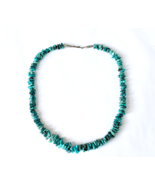 Southwestern Style Genuine Sleeping Beauty Turquoise Nuggets Necklace 25... - $119.99