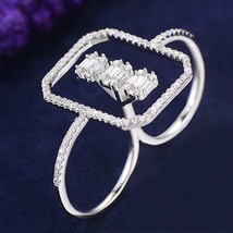 GODKI Monaco Design Luxury Statement Stackable Ring For Women Wedding Cubic Zirc - £21.92 GBP