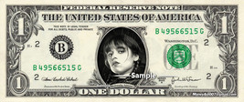WEDNESDAY Addams Family on a REAL Dollar Bill Collectible Celebrity Cash Money - £6.96 GBP