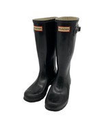 Hunter Black Tall Rain Muck Boots Wellies  - Size 5 Preloved - $19.98