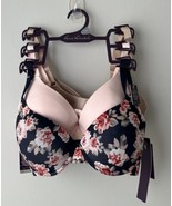 NWT GLORIA VANDERBILT Bra Lot Of 3 Size 34C Tag Free Full Coverage No Show - $40.60 CAD