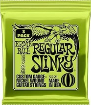 Regular Slinky Nickel Wound Electric Guitar Strings 3 Pack 10 46 Gauge - £25.88 GBP