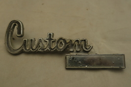 1976-1980 Dodge D-Series “Custom” Chrome Metal Script Emblem OEM 4033338 - £8.07 GBP