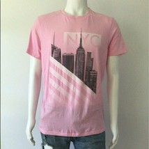 NEW AEROPOSTALE NYC Buildings Skyline Graphic Print Pink Soft T- Shirt (... - £11.76 GBP