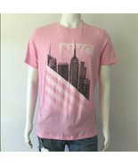 NEW AEROPOSTALE NYC Buildings Skyline Graphic Print Pink Soft T- Shirt (... - £11.72 GBP