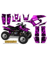 YAMAHA WARRIOR 350 GRAPHICS KIT CREATORX DECALS STICKERS INFERNO PINK - £123.61 GBP