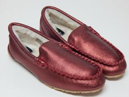 Clarks Moccasin Size US 8 M EU 39 Women&#39;s Faux Fur Slip-On Slippers Red ... - $33.63 CAD