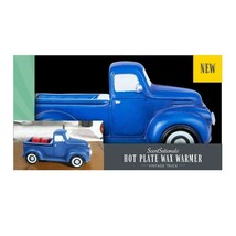 ScentSationals Vintage Blue Ceramic Truck Wax Warmer Working Headlights NIB - $35.77