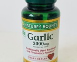 Nature&#39;s Bounty Odor Free Garlic 120 tabs 2000 mg Exp 11/2026 - $13.76