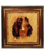 Cocker Spaniel dog portrait custom pet portrait wood art wall decor wooden panel - $150.00