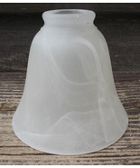 Frosted White Swirl Glass Small Bell Table Ceiling Lamp Light Shades 2&quot; ... - £7.50 GBP