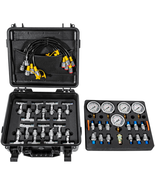 Hydraulic Pressure Test Kit with 5 Gauges 13 Test Couplings 14 Tee Conne... - $5,477.39 MXN
