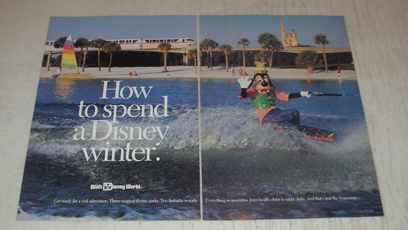 1991 Walt Disney World Ad - How to spend a Disney Winter - $18.49 1991 Walt Disney World Ad - How to spend a Disney Winter - $18.49