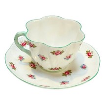 Shelley Rose Bud Tea cup Saucer Rosebud Fine Bone China UK - £26.40 GBP