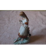 ANTIQUE SOVIET USSR  UKRAINIAN GIRL WITH FLOWER PORCELAIN HAND PAINTED F... - €52,50 EUR